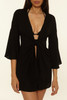 BCA By Rebecca Virtue Women's Jetsetter Woven Tunic Black full view