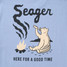 Seager Men's Smokey Tee Faded Denim side view