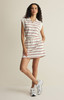 Z Supply Women's Striped Club Dress White Stripe back view