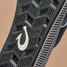 Olukai Ulele Sandals Blue Depth and Charcoal back view