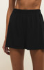 Z Supply Women's Scout Jersey Shorts Black pocket detail