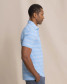 The Southern Tide Men's Dune Crest Stripe Coastal Breeze Polo in Tide Blue