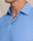 The Southern Tide Men's Driver Island View Gingham Polo in Blue Stripes