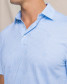 Southern Tide Men's Driver Coral Key Plaid Polo in Open Channel front view