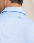 Southern Tide Men's Driver Coral Key Plaid Polo in Open Channel back view