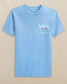 The Southern Tide Boys' Sailboat Skipjack Fill Tee in Ocean Channel