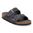 Birkenstock Arizona Soft Footbed Sandals in Charcoal Suede front view
