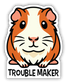 Stickers Northwest Trouble Maker Guinea Pig Sticker