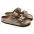 The Birkenstock Women's Arizona Soft Footbed Sandals in Oiled Leather Tobacco