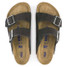 The Birkenstock Women's Arizona Soft Footbed Sandals in Velvet Grey Suede