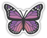 Stickers Northwest Purple Butterfly Sticker