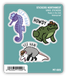 Stickers Northwest Mini Trio Sticker Pack - Cowboy Animals