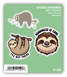 Stickers Northwest Mini Trio Sticker Pack - Sloths