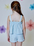 Design History Girls' Embroidered Eyelet Tank Top Blue Combo detail view