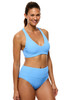 Next Women's Plunge Bralette Bikini Top True Blue detail view