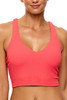Next Women's Kinetic Crop Bikini Top in Neo-Red back view