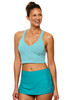 Next Women's Stripped Kinetic Crop Bikini Top back view
