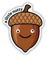 Stickers Northwest A Little Nutty Sticker front view