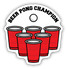 Stickers Northwest Beer Pong Champion Sticker