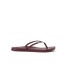 Reef Women's Cushion Slim Flip Flops Cabernet Crush top view
