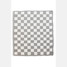 Checkered Reversible Throw Blanket in Grey and White draped