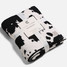 Cow Throw Blanket in Black and White