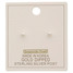 Gold Dipped Swarovski Pearl Bead Earrings studs front view