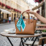 The Darling Effect Twirl & Tie Scarf in Sicily Stripes Teal flat lay