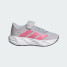 adidas Little Kids' Galaxy 8 Shoes Fuscia Pink three-quarter view
