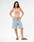 Rip Curl Women's Hayley O Tank Top in Papaya front view