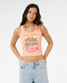 Rip Curl Women's Hayley O Tank Top in Papaya flat lay