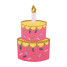 Packed Party Birthday Cake Gift Card Holder