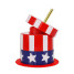 Packed Party Hats Off To The USA Sipper Cups red white and blue detail view