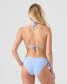 The Roxy Women’s Margarita Hipster Tie Side Bikini Bottoms in Blue and White