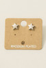 Fame Mini Star Stud Earrings silver