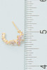 Fame Gold Dipped Multi Flower Dangle Earrings close-up detail