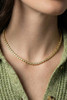 Fame Gold Dipped Tennis Chain Necklace Gold Dipped Tennis Chain Necklace front