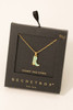 Secret Box Western Cowboy Boot Charm Necklace in Turquoise