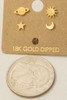 Fame Mini Planet Sun Star Moon Earrings detail view