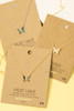 Fame Mini Butterfly Pendant Necklace Gold/Abalone