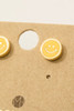 Fame Smiley Face Stud Earrings detail view 1