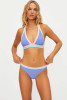Beach Riot Women's Color Block Moana Bikini Top in Sherbert Shores front view