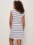 Sanctuary Women's Side Tie T-Shirt Dress in White/Navy Stripe