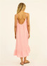 SISSTR Women's Beach Cruiser Woven Midi Dress in Coral Kiss