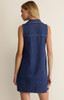 Z Supply Women's New Light Denim Mini Dress