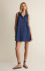 Z Supply Women's New Light Denim Mini Dress back view