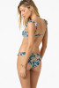 O'Neill Women's Mermaid Floral Atlantic Full Bikini Bottoms in Navy, waistband detail
