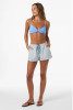 O'Neill Women's Brenda Stripe Beach Shorts in Tofu front view