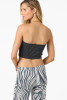O'Neill Women's Adeline Stripe Tube Top in Black