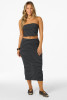 O'Neill Women's Kavali Stripe Skirt black stripe full length view